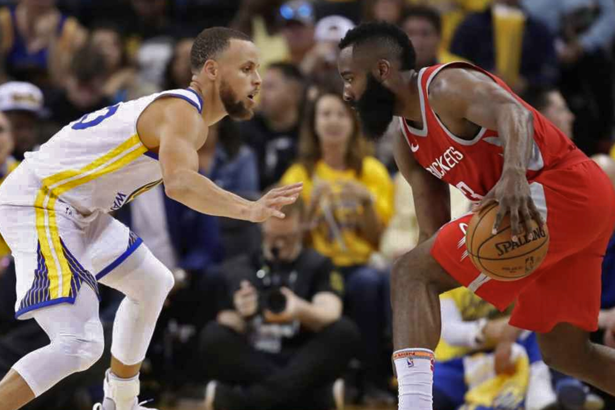 Steph Curry Defends James Harden