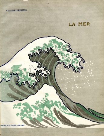 The 1905 edition of Debussy's "La Mer" after Hokusai's "The Great Wave"