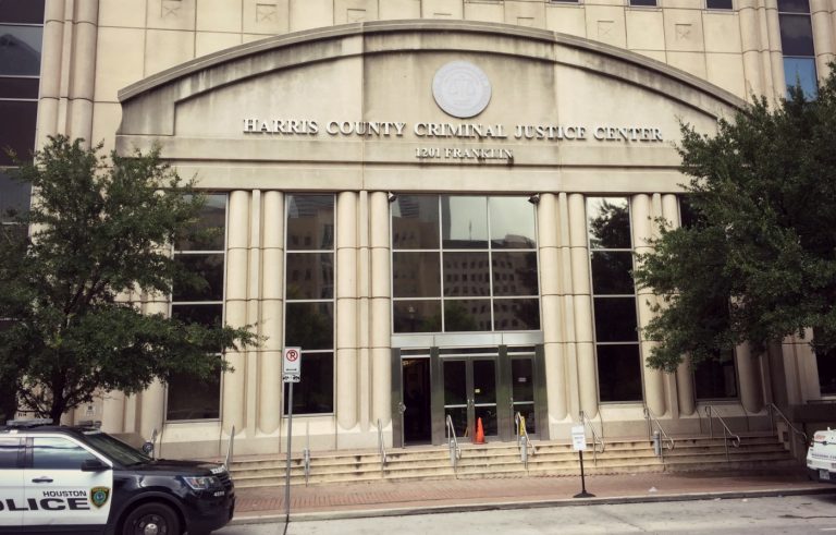 The Harris County Criminal Justice Center is located in downtown Houston.