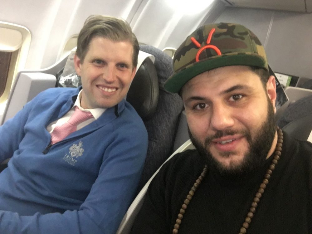 Comedian Mo Amer With Eric Trump