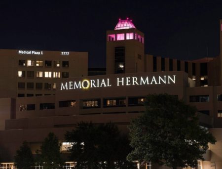 This photo shows one of the hospitals that are part of the Memorial Hermann health system.