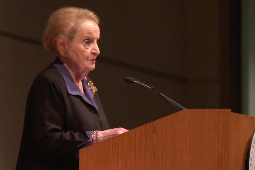 Madeleine Albright at the Bush Library