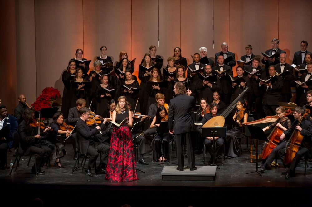 Concert photo of Mercury chamber orchestra and soprano Lauren Snouffer