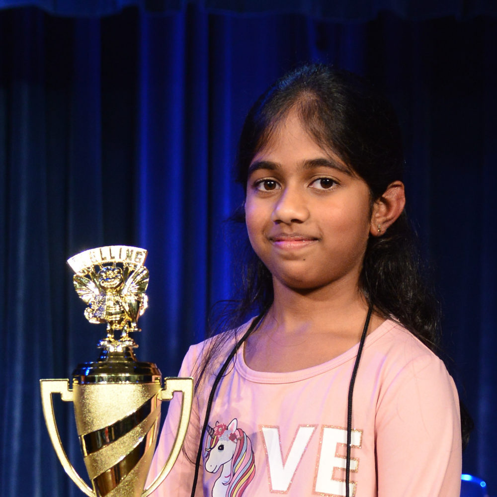 2019 HPM Spelling Bee Champion, Aanvi Manda