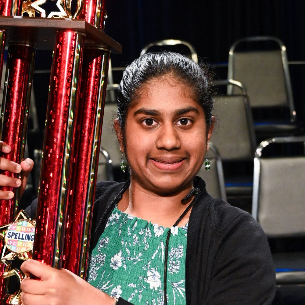 Keerthana Krishnan, Champion, 2020 HPM Spelling Bee