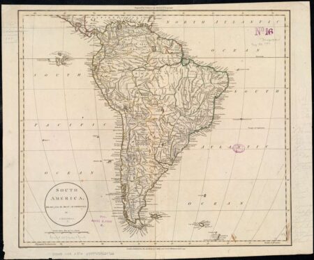 A map of South America from 1799