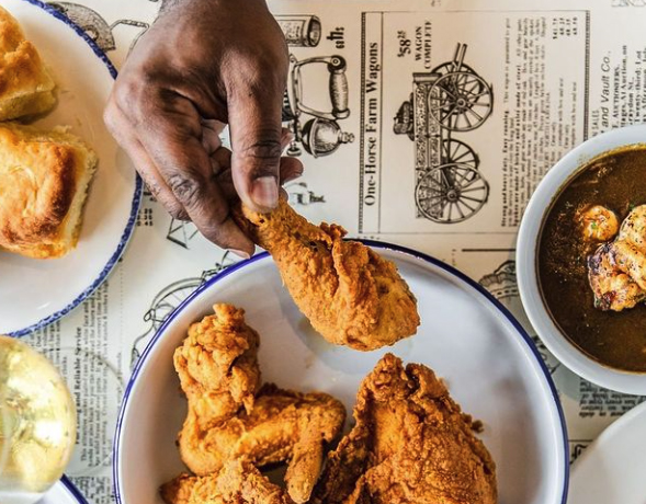 Fried chicken from Gatlin's Fins & Feathers.